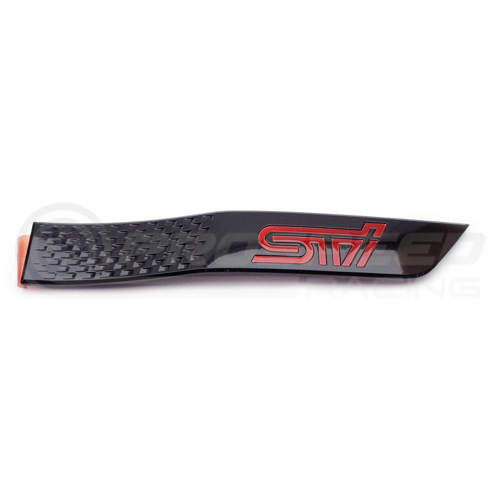 SUBARU GENUINE OEM STI BLACK FENDER BADGE RIGHT - SUBARU WRX & STI 15-21