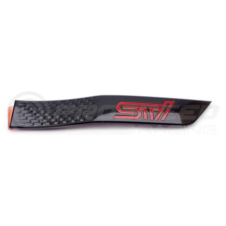 SUBARU GENUINE OEM STI BLACK FENDER BADGE RIGHT - SUBARU WRX & STI 15-21