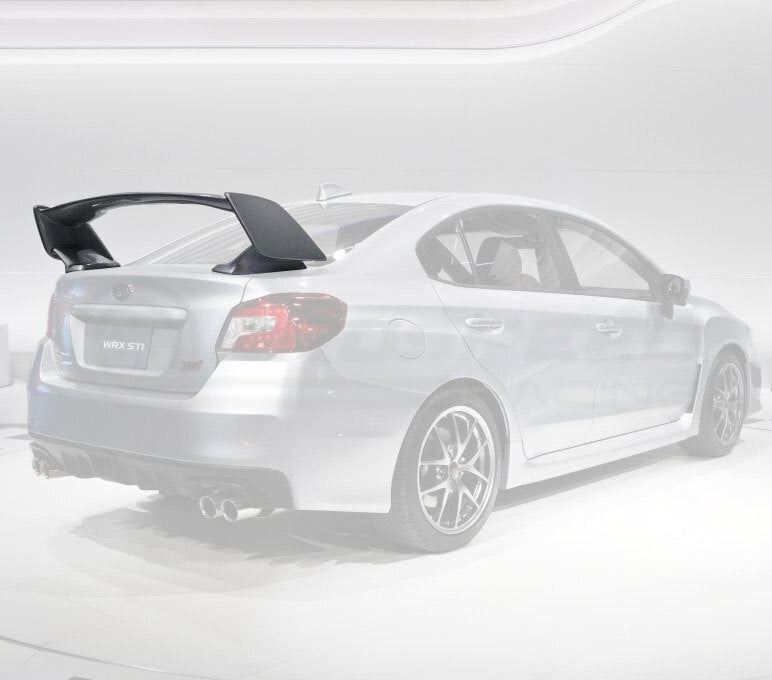 SUBARU GENUINE STI REAR WING SPOILER SILVER