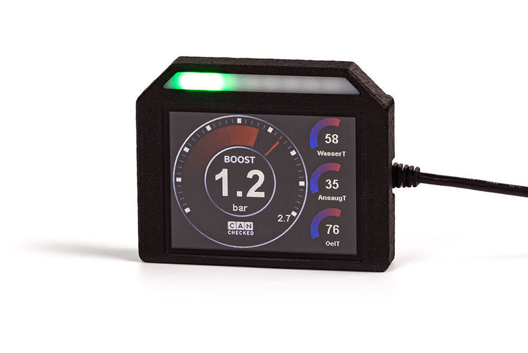 CANCHECKED MFD32S GEN2 PROGRAMMABLE TOUCH SCREEN CANBUS DISPLAY W/SHIFT LIGHT