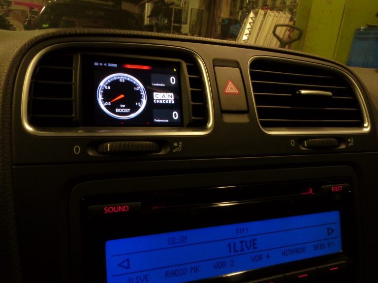CANCHECKED MFD28 GEN2 PROGRAMMABLE TOUCH SCREEN CANBUS DISPLAY VW GOLF MK6 INC GTI R CC32038