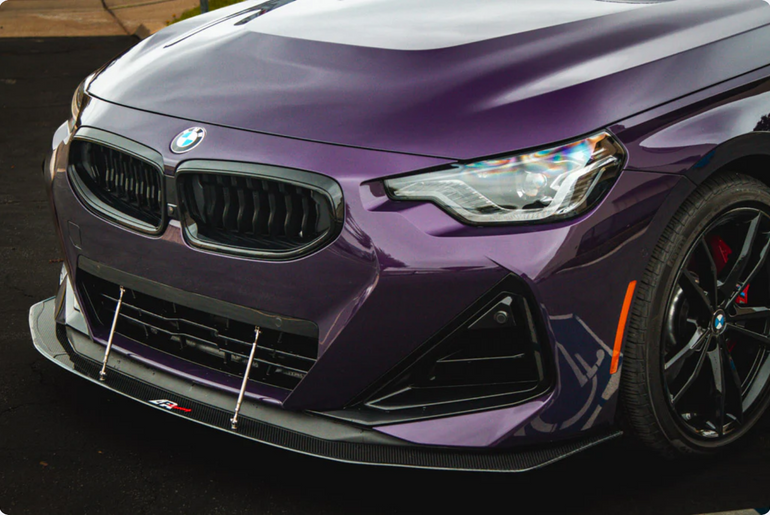 APR PERFORMANCE CARBON FIBRE FRONT WIND SPLITTER W/RODS