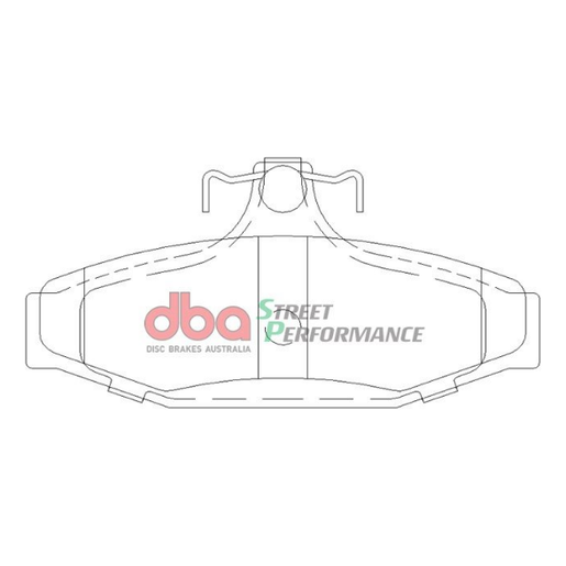 DBA SS Street Series OE Replacement Rear Brake Pads - Ford Falcon AU/BA/BF/FG