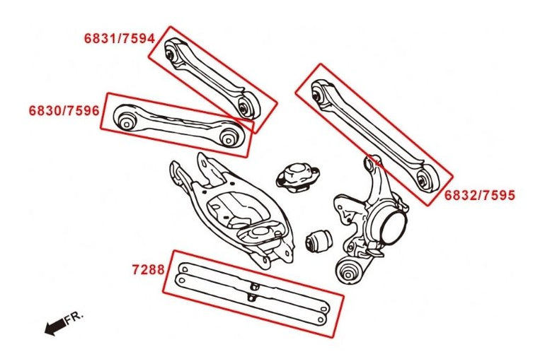 Hardrace Rear Trailing Arm - BMW 1 Series E82, E88/3 Series E90, E92, E93