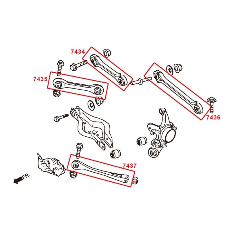 Hardrace Rear Trailing Arm - BMW 1 Series F20/2 Series F22/3 Series F30/4 Series F32