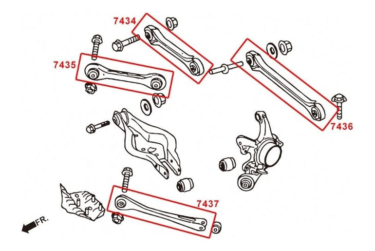 Hardrace Rear Trailing Arm - BMW 1 Series F20/2 Series F22/3 Series F30/4 Series F32