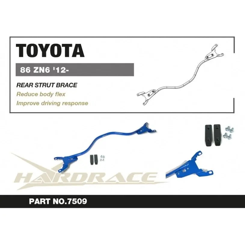 Hardrace Rear Strut Brace - Subaru BRZ & Toyota 86 12-21, 22+ Hardrace