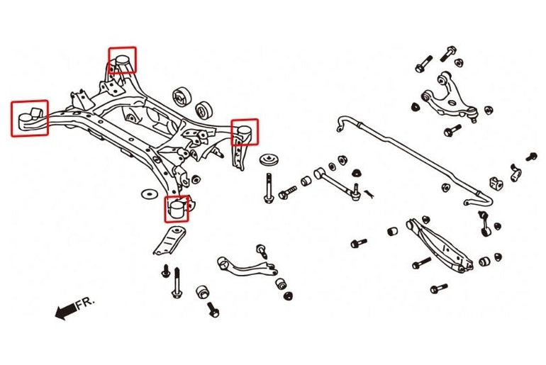 Hardrace Rear Subframe Bush - Subaru BRZ/Toyota 86 Hardrace