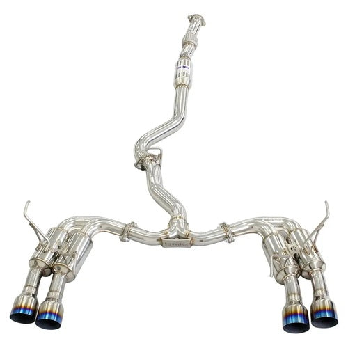 Invidia R400S Cat Back Exhaust w/Ti Straight Cut Tips - Subaru WRX/STI 11-21 Invidia