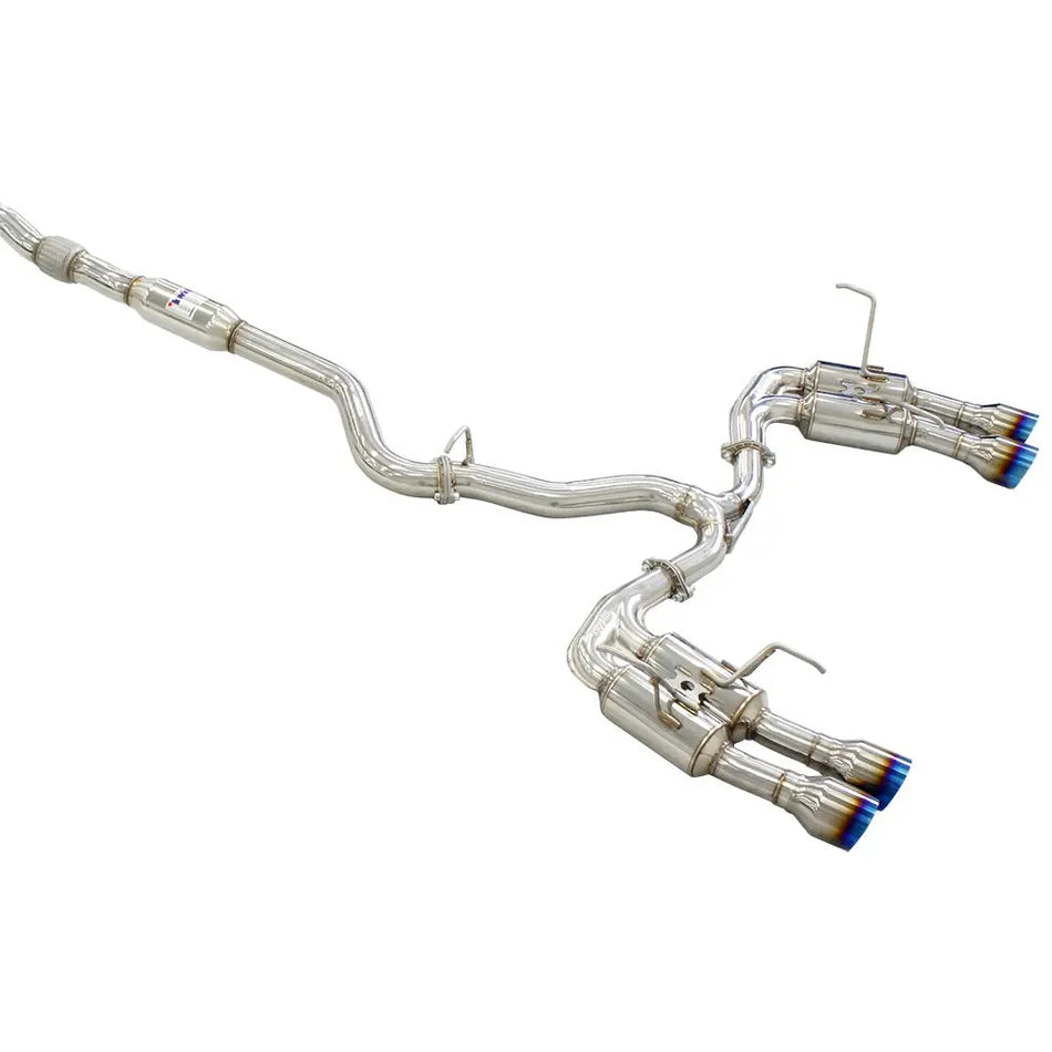 Invidia R400S Cat Back Exhaust w/Ti Straight Cut Tips - Subaru WRX/STI 11-21 Invidia