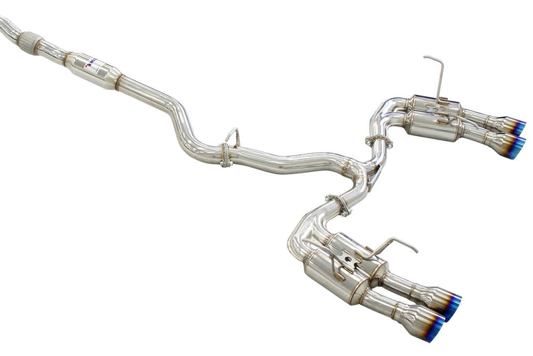 Invidia R400S Cat Back Exhaust w/Ti Straight Cut Tips - Subaru WRX/STI 11-21