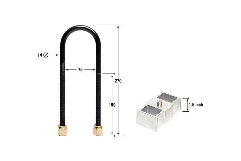 Whiteline Lowering Block Kit 1.5