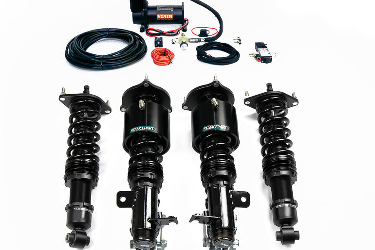 MCA Pro Comfort suspension kit with Stanceparts front air cups – Ford Mustang 2015+