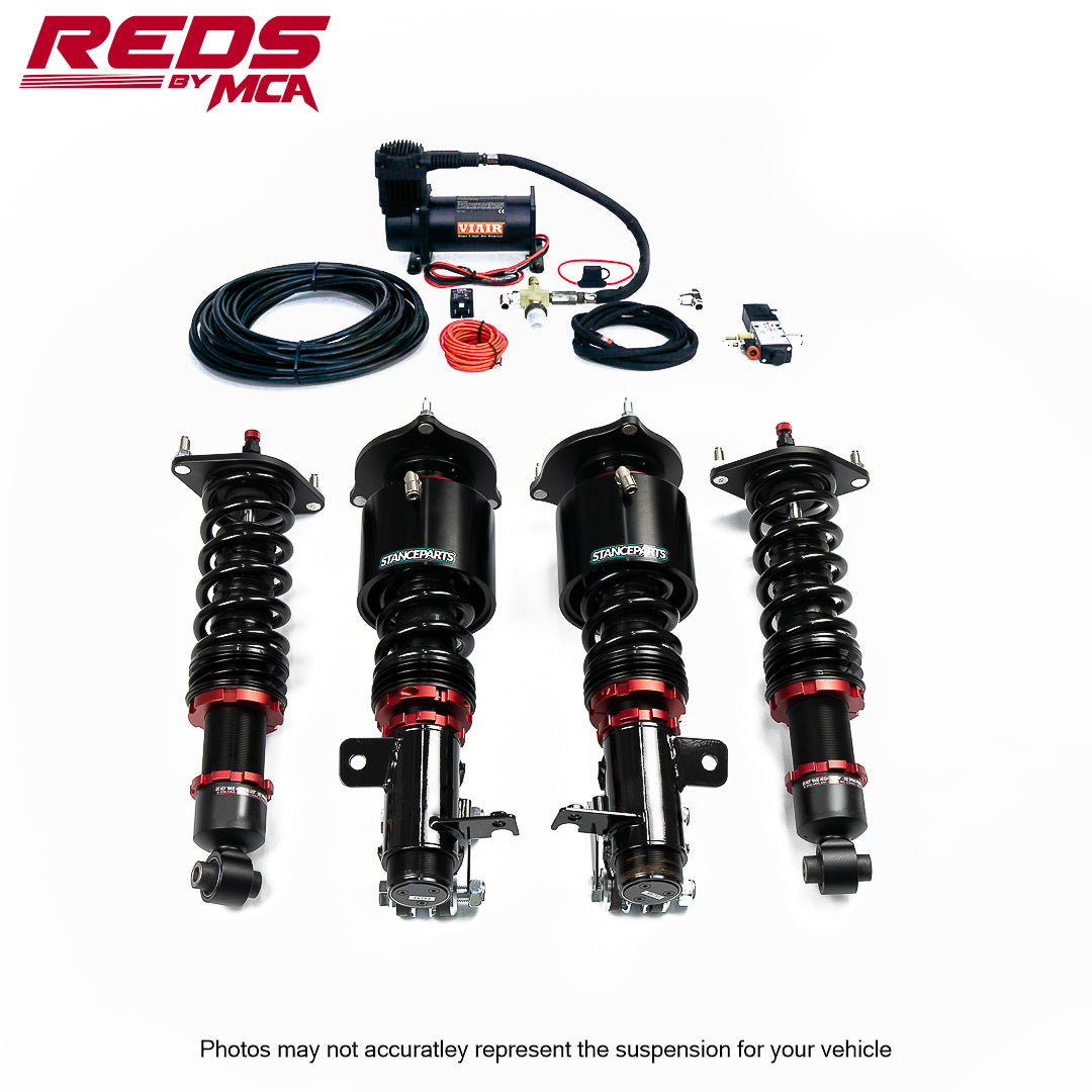 MCA Reds suspension kit with Stanceparts front air cups – Ford Mustang 2015+