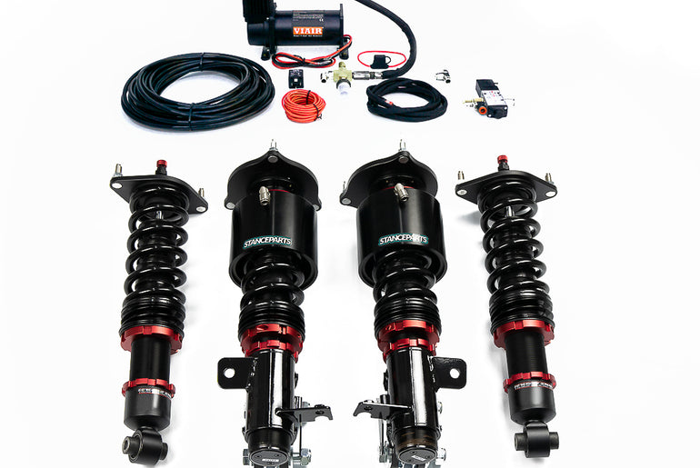 MCA Reds suspension kit with Stanceparts front air cups – Ford Mustang 2015+