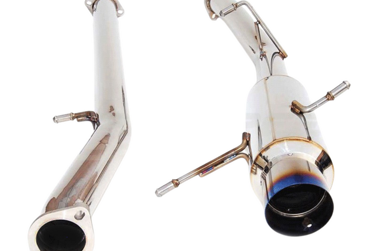 Invidia N1 Cat Back Exhaust Non Resonated w/Ti Tip - Subaru WRX/STI GD 01-07