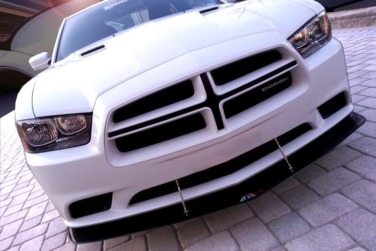 APR PERFORMANCE CARBON FIBRE FRONT WIND SPLITTER W/RODS
