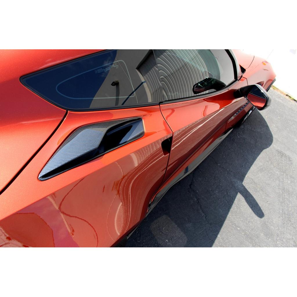 APR PERFORMANCE CARBON FIBRE CHEVROLET CORVETTE C7 STINGRAY/C7 Z06 QUARTER PANEL INTAKE VENTS 2015-2019