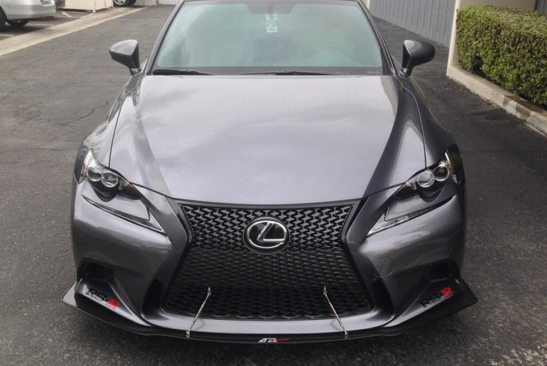 APR PERFORMANCE CARBON FIBRE BUMPER FRONT WIND SPLITTER W/RODS