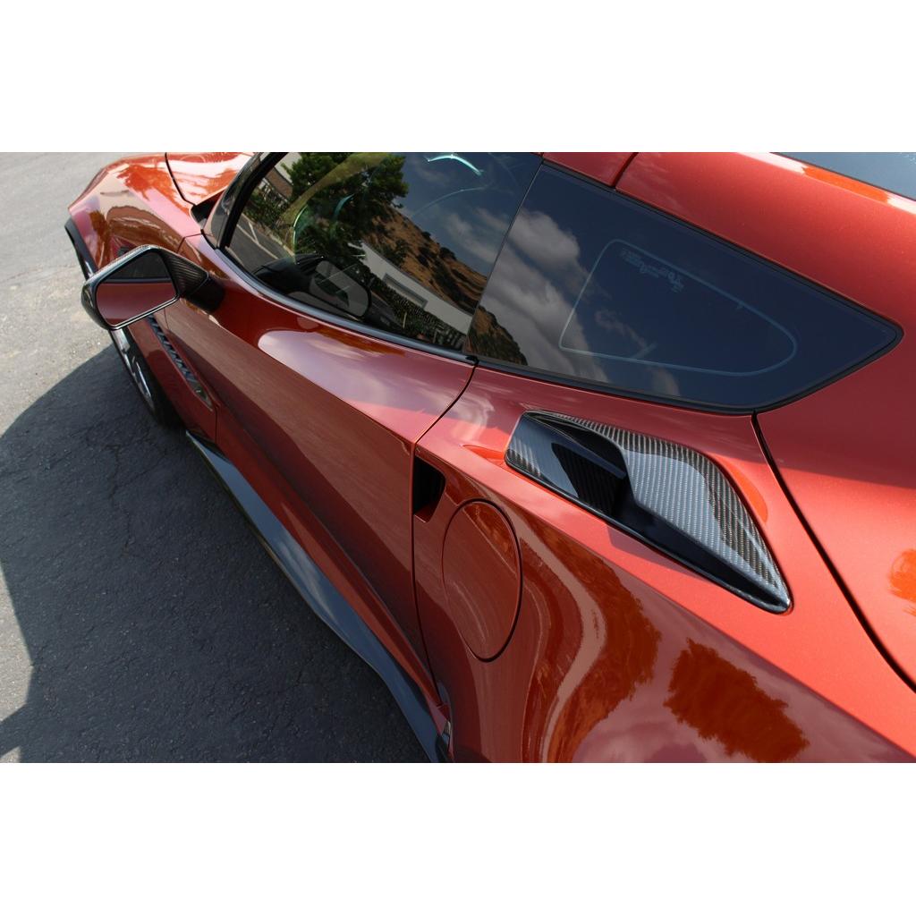 APR PERFORMANCE CARBON FIBRE CHEVROLET CORVETTE C7 STINGRAY/C7 Z06 QUARTER PANEL INTAKE VENTS 2015-2019