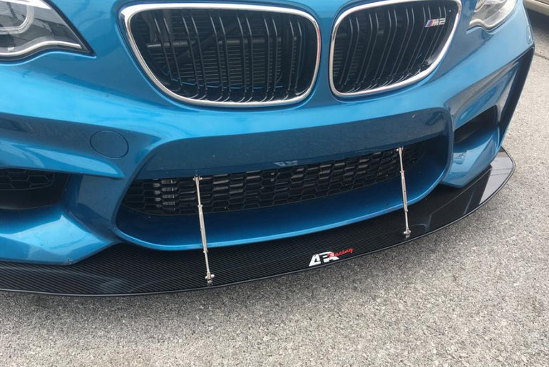 APR PERFORMANCE CARBON FIBRE FRONT WIND SPLITTER W/RODS