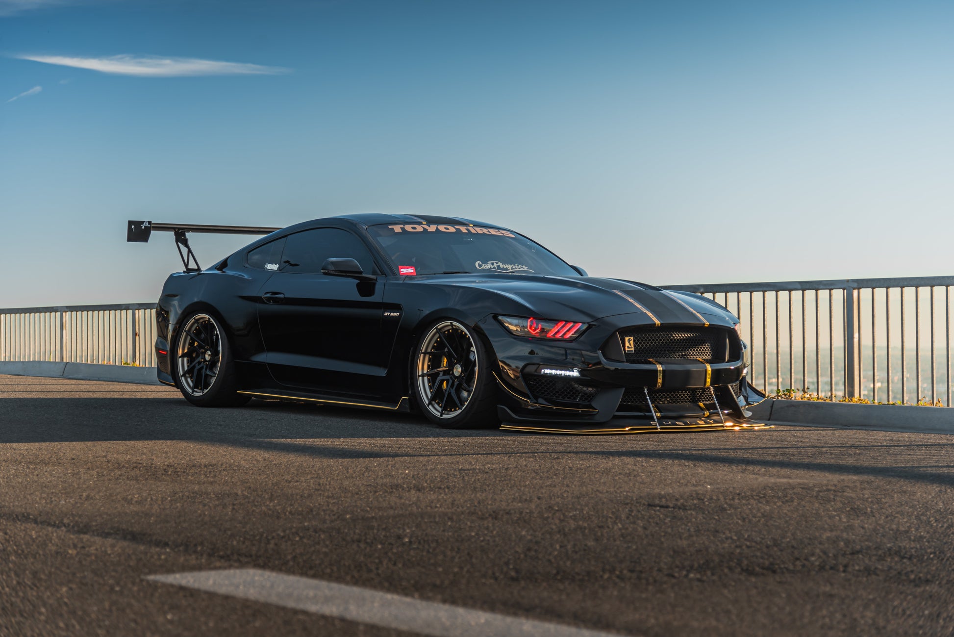 APR PERFORMANCE CARBON FIBRE FRONT WIND SPLITTER W/RODS